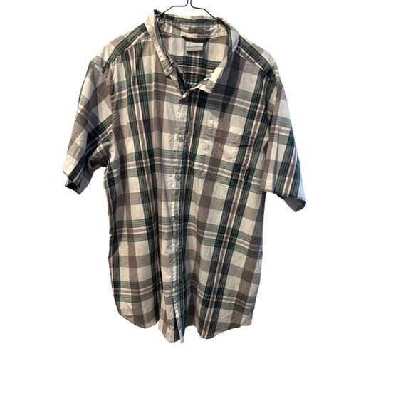 Men’s Columbia Plaid Shirt Sleeve Shirt. Size XL - Picture 1 of 3